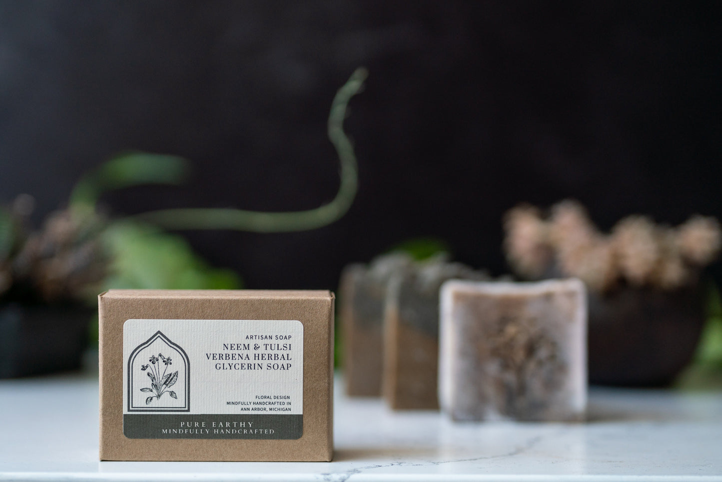 Neem & Tulsi Verbena Herbal Glycerin Soap - FM