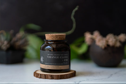 Orange Clove + Fir Apothecary Candle